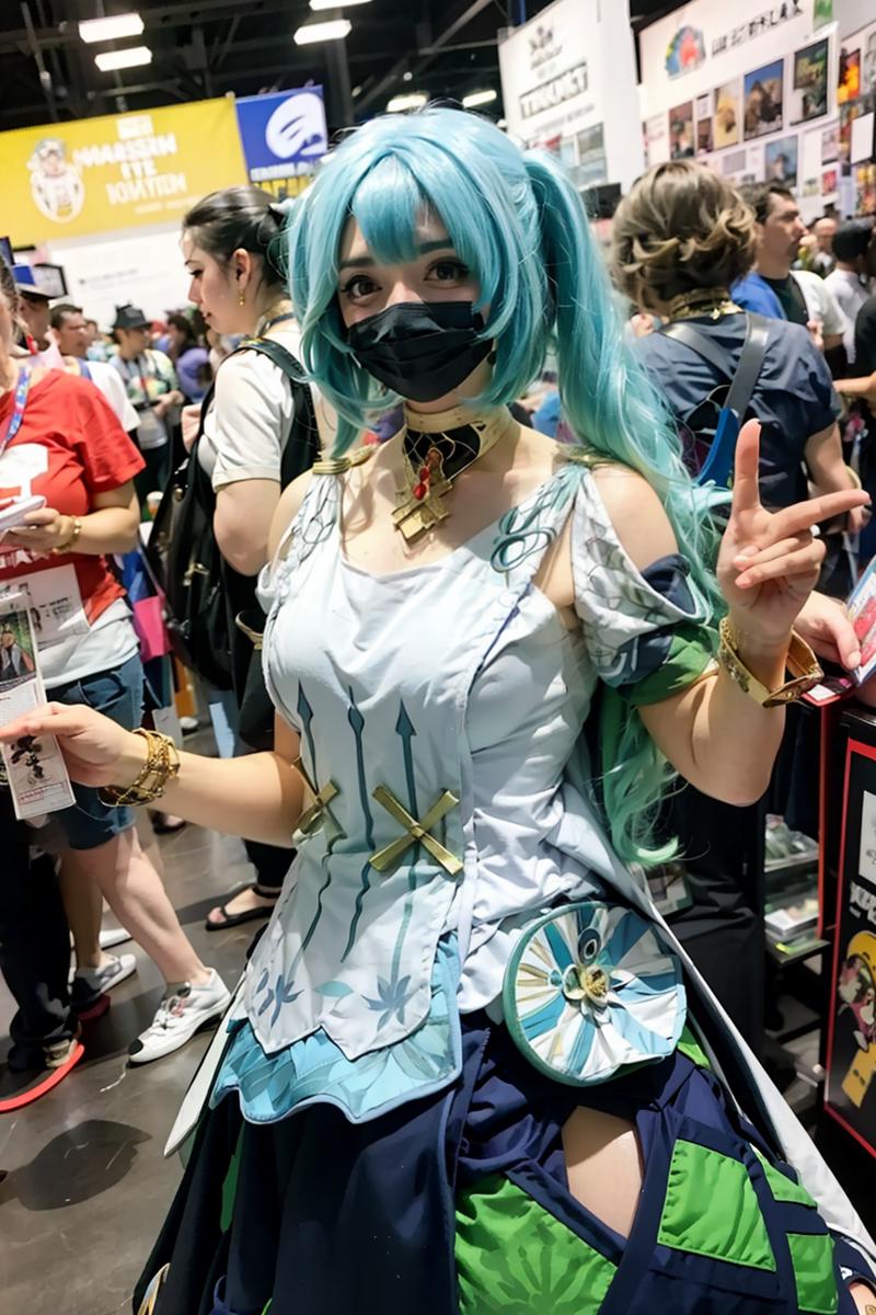 00009-195274877-masterpiece, best quality,pov,,crowd,cosplay,comic con,1girl,faruzan _(genshin impact_),twintails,green hair,dress, genshin impa.png